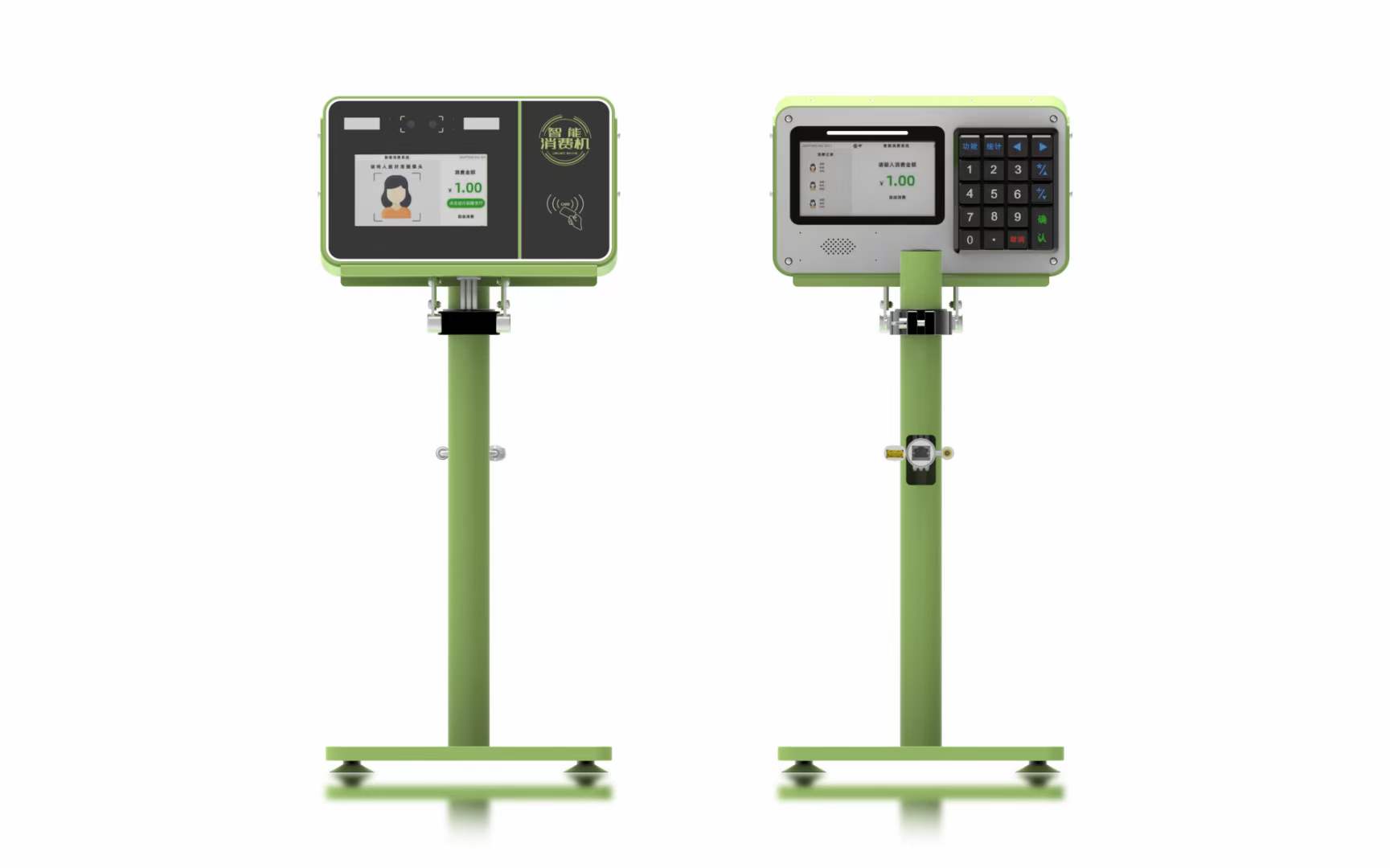 興邦人臉消費機,刷臉支付售飯機